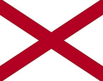 Alabama large state flag decal, laptop sticker, trendy groovy sticker, custom decal, custom sticker