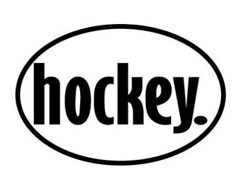 hockey decal, laptop sticker, trendy groovy sticker, custom decal, custom sticker,