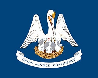 Louisiana state flag decal (s)