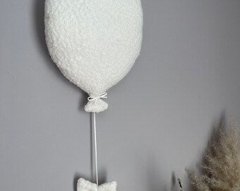 Small Boucle Ecru Balloon Kids Nursery Wall Hanging - Toy not included