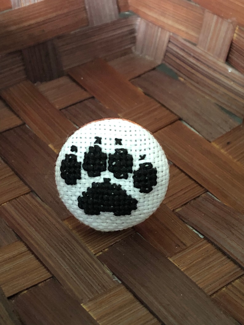 comes with a silver box and a free shipping worldwide Unique handmade embroidery ring for puppy and kitty lovers perfect for present