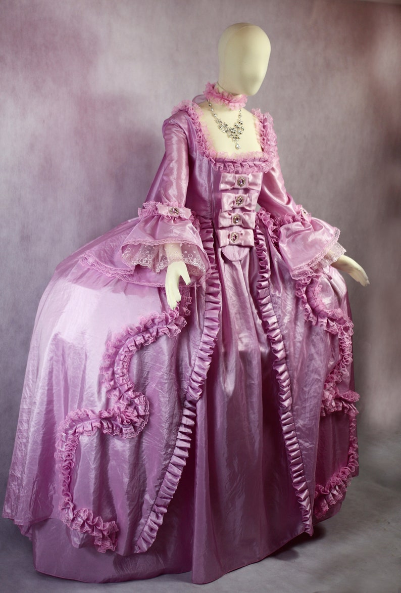 Pink Robe A La Francaise Rococo Baroque Marie Antoinette | Etsy