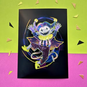 WORLD REVOLVING | Jevil 5 x 7&quot; in/A5 Print