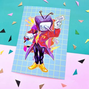 IT'S TV TIME! | Mr. (Ant) Tenna 5 x 7" in/A5 Print
