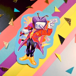 IT&#39;S TV TIME! | Mr. (Ant) Tenna 3.5&quot; Sticker