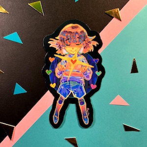 Stay Determined | Frisk 3.5 inch Sticker