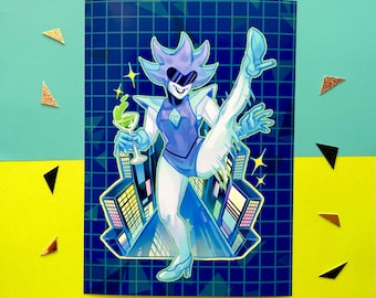 Attack of the Queen | Giga Queen 5 x 7"in/A5 Print