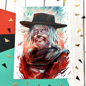 Soulsborne Father Gascoigne 8.5 x 11&quot;in / A4 Luster Print