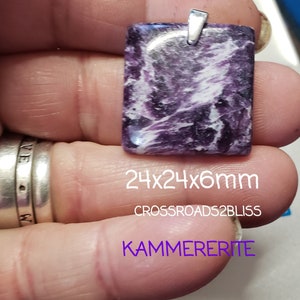 Kammererite Healing Energy Stone Pendant