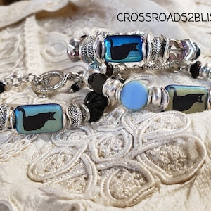 Black Cat Lovers Charm bracelet