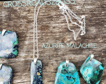 Azurite Malachite Pendant Necklace