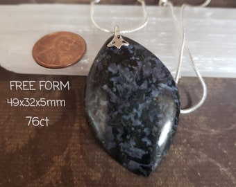 Mystic Merlinite Pendant/ Sterling Silver