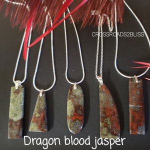 Dragon Bloodstone Pendant Necklace