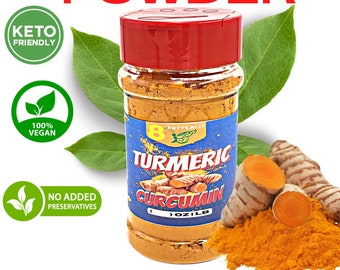 Poudre de curcuma, poudre de curcuma, curcuma 100 % naturel et brut, achetez-en 2, obtenez-en 1 gratuit, 1 oz-5 lb de poudre de racine de curcuma, Curcuma longa,