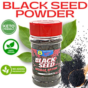 Organic Black Seed Powder | 100% Pure Nigella Sativa | Natural Kalonji & Black Cumin Powder | Premium Quality Wholesale Bulk"