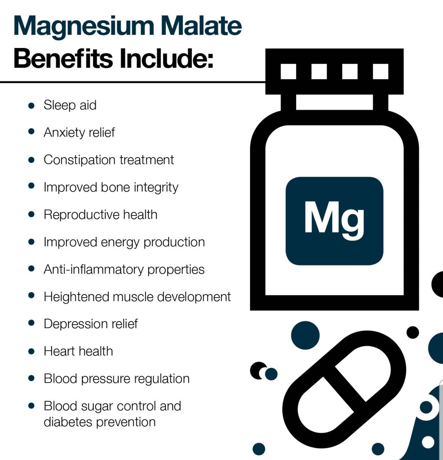 DI MAGNESIUM MALATE Capsules_ Vegan 1000mg 100 500mg or 60 Etsy