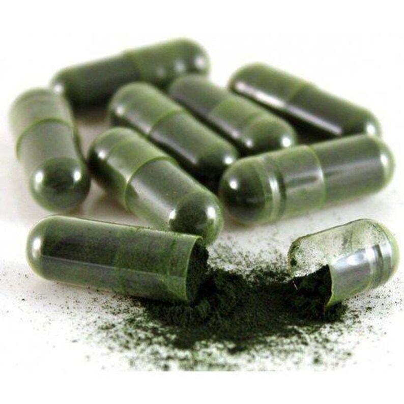 SPIRULINA CAPSULES Vegan 1000mg Organic GREEN Spirulina Pill Etsy