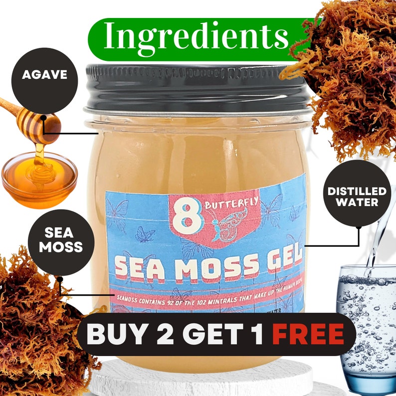 Flavored Sea Moss Gel Strawberry Chocolate Irish Moss Gel Etsy