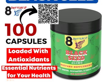 Schwarzkümmelkapseln: Seemoos, Holunderbeere, Maca, Moringa-Mischung