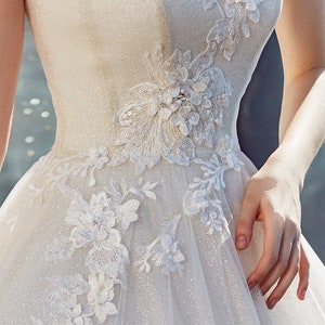 Lace Wedding Dress, Delicate Bridal Gown, Luxury Romantic Bohemian ...