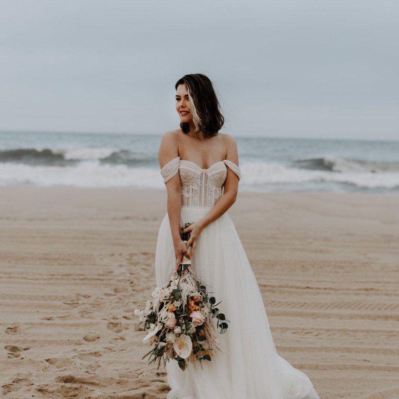 Bohemian Beach Wedding Dress - Etsy