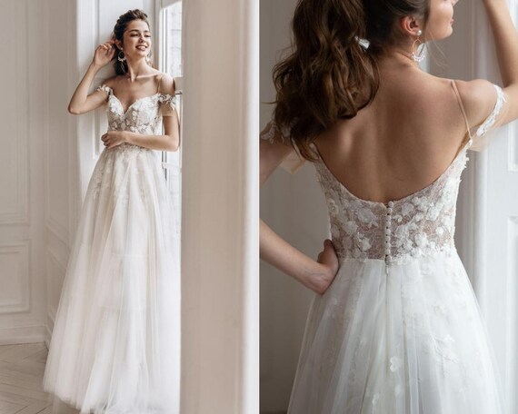 boho wedding reception dress