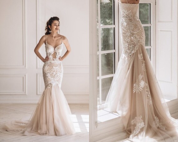 mermaid sheath wedding dress