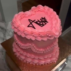 Acrylic Cake Charm| Vintage Cake Topper| Zodiac Cake Topper Charm| Heart Cake Topper | Birthday Cake Charm| Capricorn Season | Capricorn Szn
