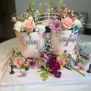 Cake Charm Acrylic cake charm wooden cake charm name charm cake topper