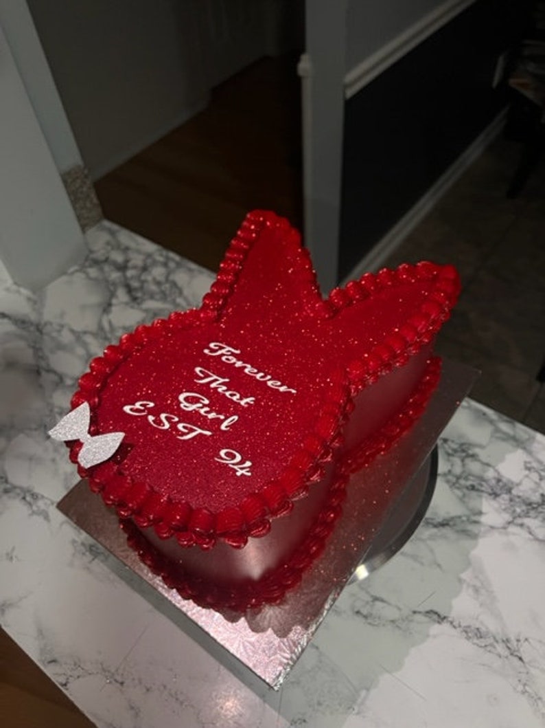 Viral Play Bunny Cake Cut Out Digital Template Vintage Bunny Ear Viral Play Bunny Cake Cut Out Digital Template Vintage Bunny Ear