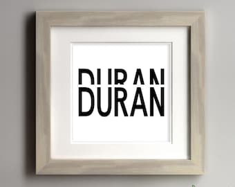 Decal Kit: Duran Duran Band Name, Paper Gods Inspired