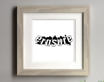 Decal Kit: Erasure Band Name, The Circus inspired