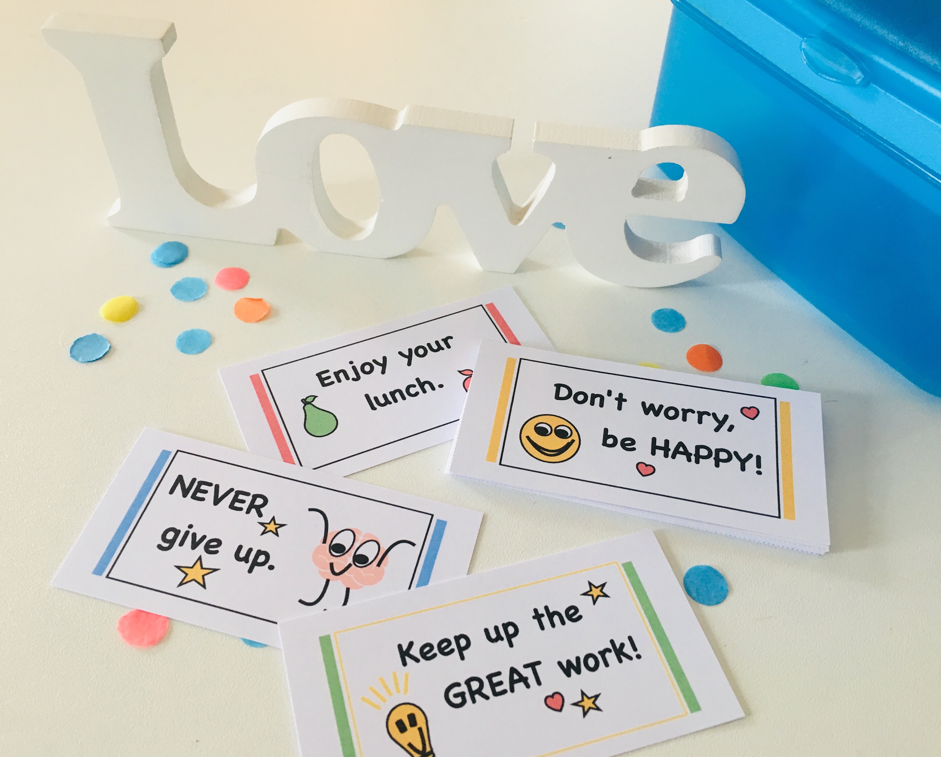 Notes For Kids PRINTABLE Lunch Box NOTES | Instant Download Notes for Kids | Unique ...