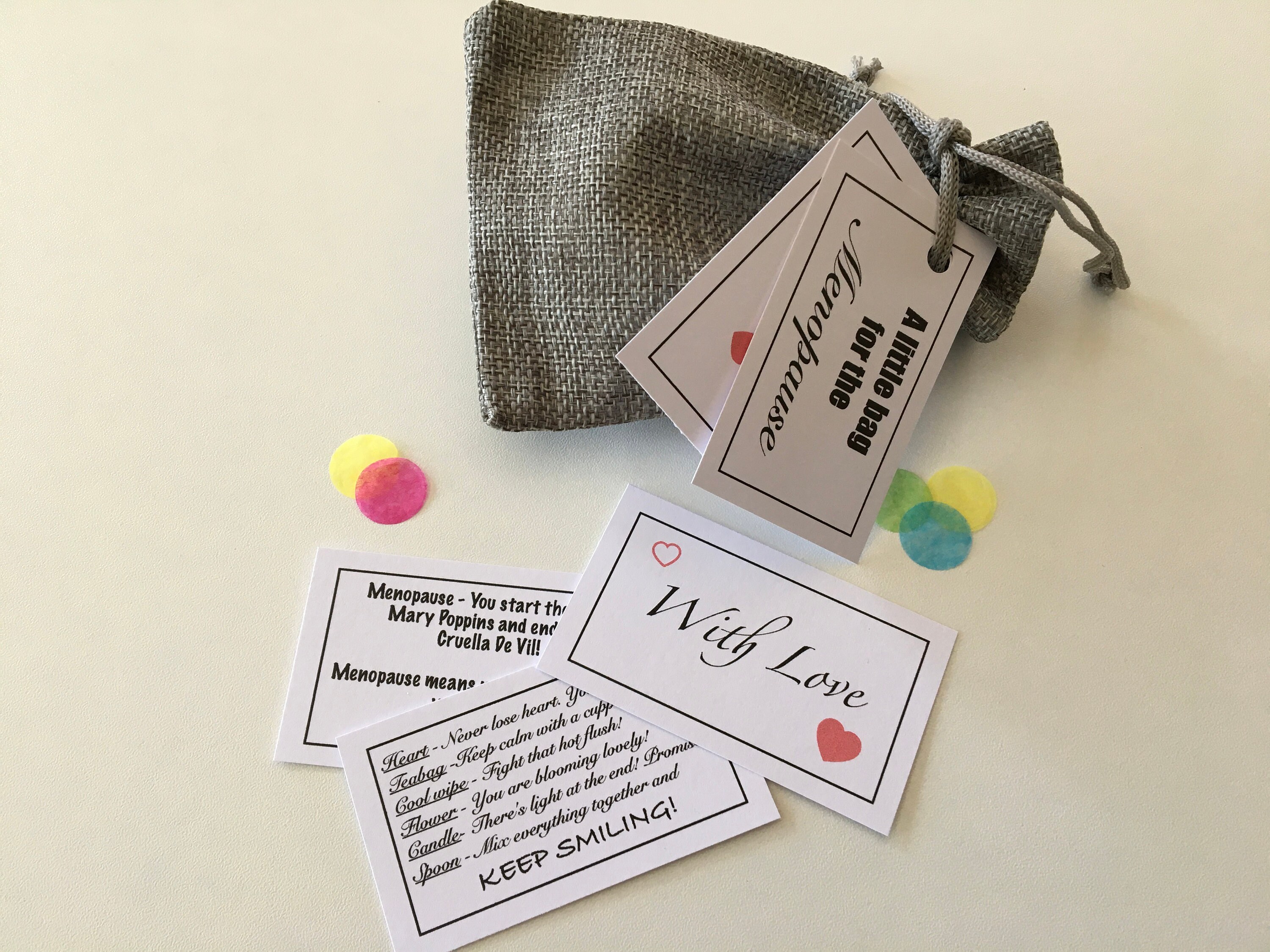 A Little Bag for the MENOPAUSE. Unique quirky personalised Etsy