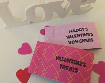 Love coupons booklet. Personalised date night vouchers