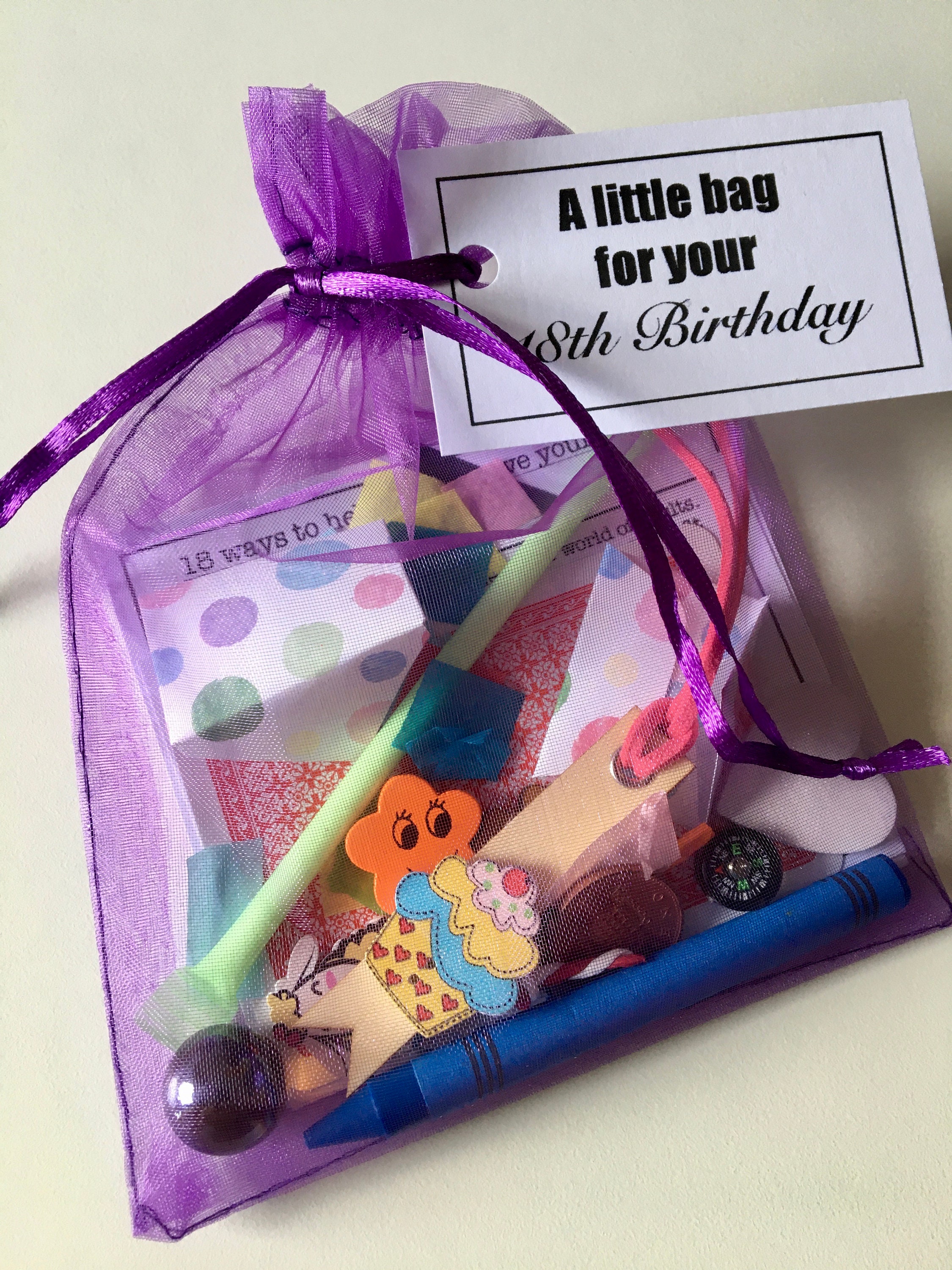 A little Bag for your 18th Birthday Handmade unique gift. Etsy