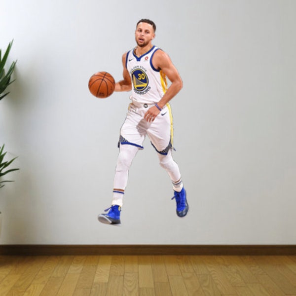 Steph Curry Golden State Warriors Fathead Style Wall Decal Sticker