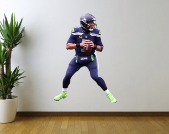 Russell Wilson Football Fathead Style Wall Decal Sticker