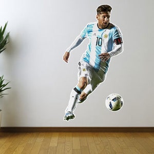 Lionel Messi, Argentina, Soccer, Futbol Fathead Style Wall Decal Sticker