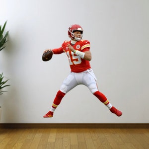 Patrick Mahomes Kansas City Chiefs Fathead Style Wall Decal Sticker