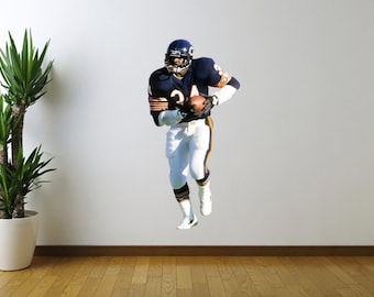 Walter Payton Football Player Wall Decal - Action Sport Wandkunst Aufkleber für Schlafzimmer, Spielzimmer, Teen Dekor