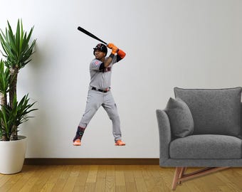 Jose Ramirez Baseball Wall Decal | Modern Sports Star Sticker | Vinyl Wall Mural for Bedroom, Garage, Gym, or Man Cave