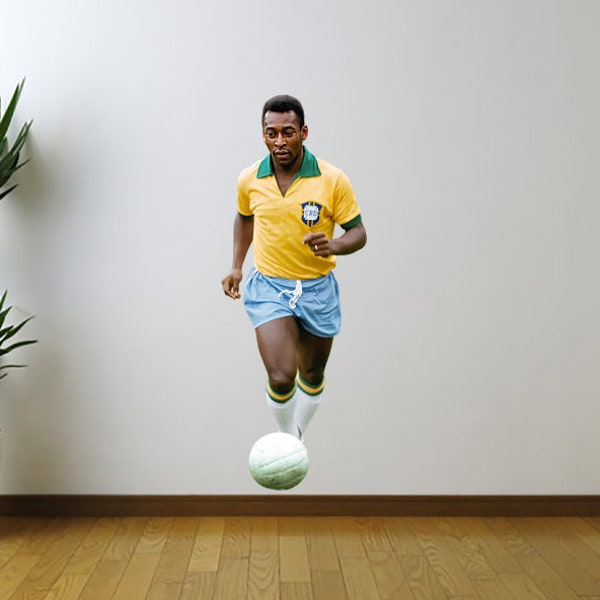 Pele, Brazil, Soccer, Futbol Fathead Style Wall Decal Sticker