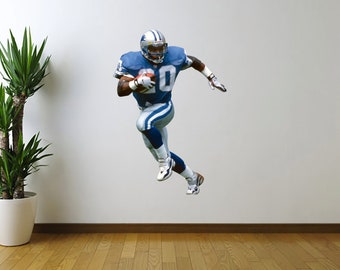 Barry Sanders Wandtattoo Fußballspieler - Action Sport Wandsticker für Schlafzimmer, Spielzimmer, Jugend Dekor