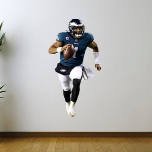 Jalen Hurts Eagles Fathead estilo etiqueta de la pared etiqueta engomada