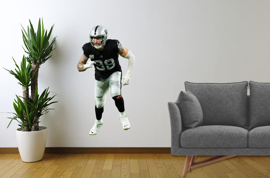 Maxx Sticker Maxx Crosby Wall Decal – Removable Football Player Vinyl Sticker - Etsy