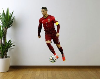 Cristiano Ronaldo, Portugal, Fußball, Futbol Fathead Style Wall Decal Sticker