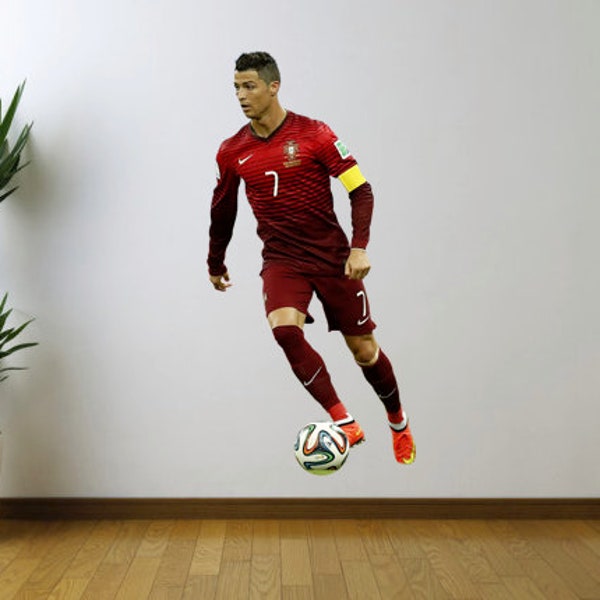 Cristiano Ronaldo, Portugal, Soccer, Futbol Fathead Style Wall Decal Sticker