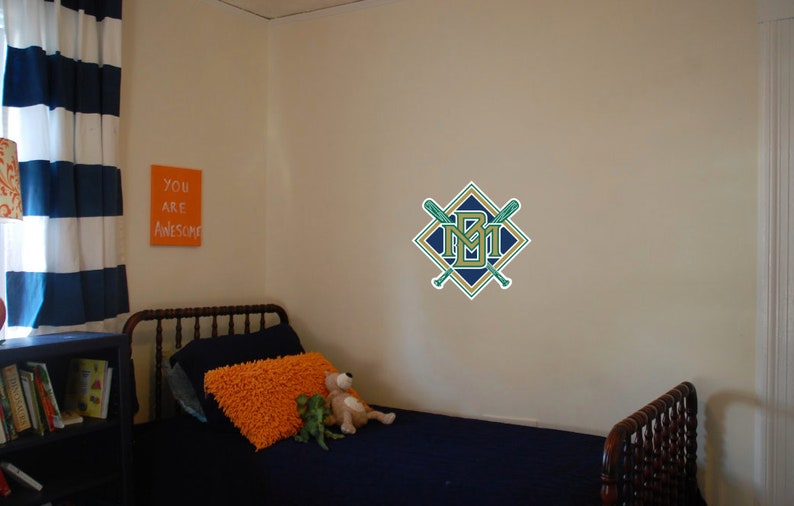 Milwaukee Brewers Wisconsin Vintage Logo 1994-1999 Sticker Vinyl Wall Decal
