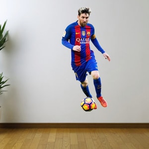 Lionel Messi, Barcelona, Soccer, Futbol Fathead Style Wall Decal Sticker